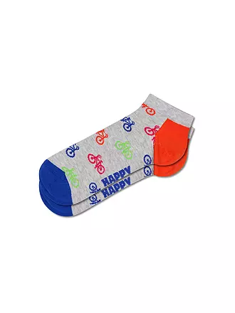 HAPPY SOCKS | Herren Sneaker Socken BIKE LOW 41-46 grey | 